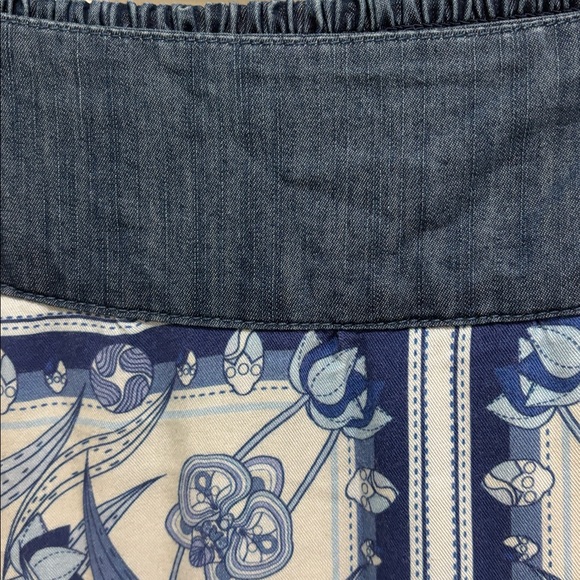 Scully Scarf Print midi wrap skirt medium - Picture 3 of 8